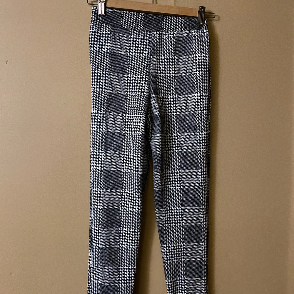Boohoo black plaid pants
